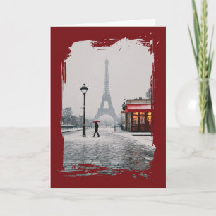 Carte de vœux de Noël pliée