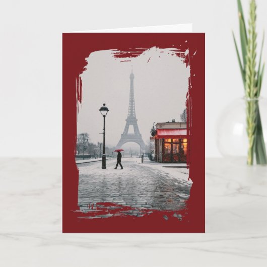 Carte de vœux de Noël pliée (Devant)