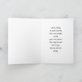 Carte de vœux de Noël pliée (Intérieur)