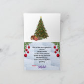 Carte de voeux de Noël pliée (Intérieur)