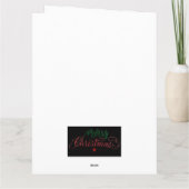 Carte de voeux de Noël pliée (Dos)