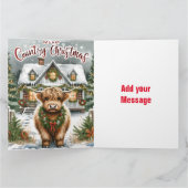 Carte de voeux de Noël pliée (Intérieur)