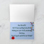 Carte de voeux de Noël pliée "Bad Cat" (Intérieur)