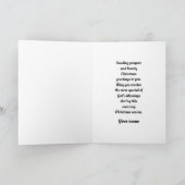 Carte de voeux de Noël pliée Madonna et Child (Intérieur)