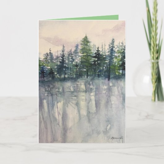 Carte de voeux de Noël pliée personnalisée (Devant)