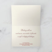 Carte de voeux de Noël Poinsettia (Intérieur)