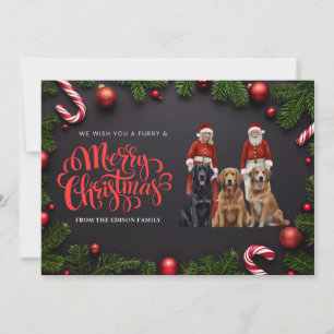 Carte de voeux de Noël pour animaux de compagnie p