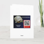 Carte de voeux de Noël pour bébé écureuil (Dos)