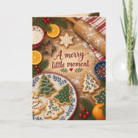 Carte de vœux de Noël pour biscuits et pâtisserie