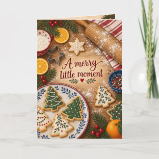 Carte de vœux de Noël pour biscuits et pâtisserie