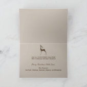 Carte de voeux de Noël pour cerfs et diagonales (Intérieur)