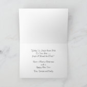 Carte de vœux de Noël pour cheval (Intérieur)