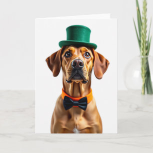 Carte de vœux de Noël pour chien élégant