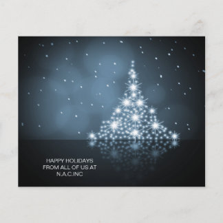 Carte de vœux de Noël pour entreprise à étoiles de