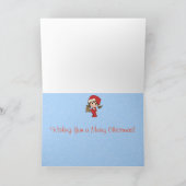 Carte de voeux de Noël pour filles (Intérieur)