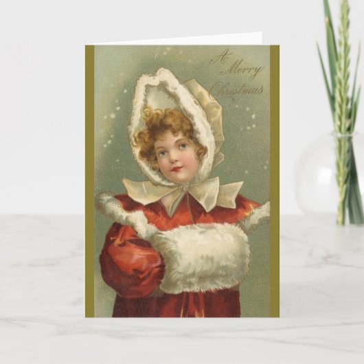 Carte de voeux de Noël pour filles de l'État de Vi (Devant)