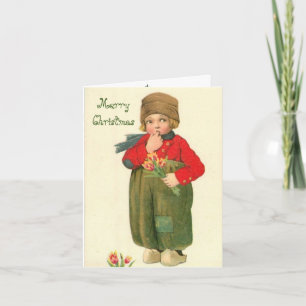 Carte de voeux de Noël pour garçon néerlandais
