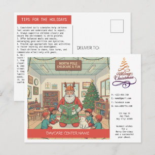 Carte de vœux de Noël pour garderie