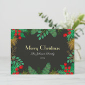 Carte de voeux de Noël pour la famille, les amis - (Debout devant)