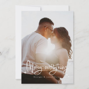 Carte de vœux de Noël pour la famille Merry Everyt