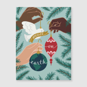 Carte de voeux de Noël pour la paix sur Terre