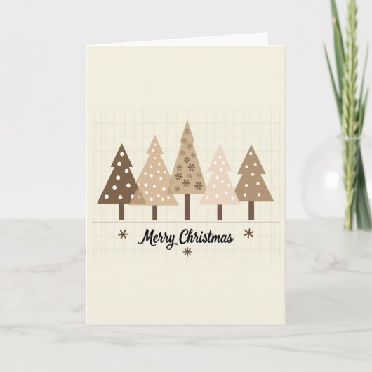Carte de vœux de Noël pour l'arbre (Devant)