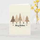 Carte de vœux de Noël pour l'arbre (Fleur jaune)