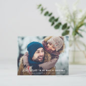 carte de voeux de noël pour le script minimal (Debout devant)