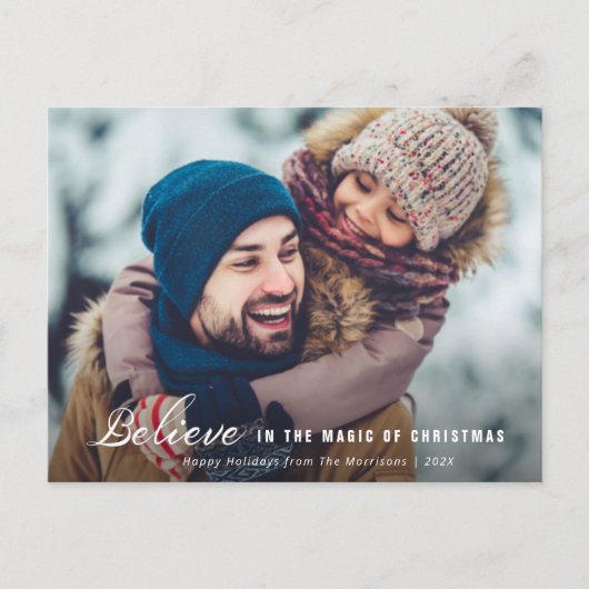 carte de voeux de noël pour le script minimal (Devant)