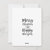 Carte de vœux de Noël pour le thé (Dos)