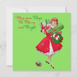 Carte de vœux de Noël pour les achats de Noël de l