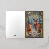 Carte de voeux de Noël pour les animaux des bois (Mise à l'extérieur)