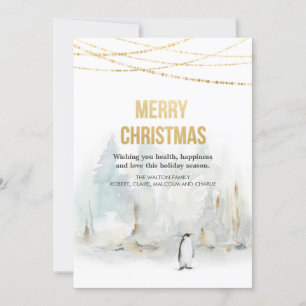 Carte de vœux de Noël pour les fêtes d'hiver à l'a