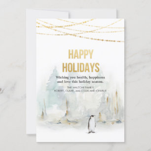 Carte de vœux de Noël pour les fêtes d'hiver à l'a