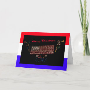 Carte de voeux de Noël pour les troupes militaires