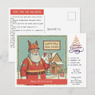 Carte de vœux de Noël pour l'immobilier
