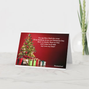 Carte de vœux de Noël pour militaire