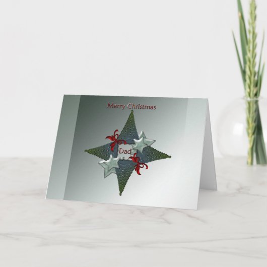 Carte de voeux de Noël pour papa (Devant)