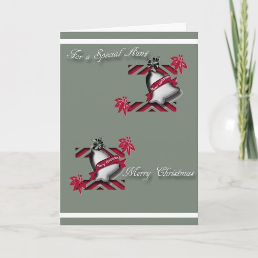 Carte de voeux de Noël pour tante (Devant)