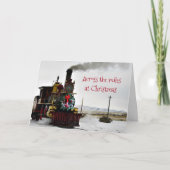 Carte de vœux de Noël pour train Across the Miles (Devant)