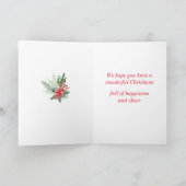 Carte de vœux de Noël pour une sœur et un beau-frè (Intérieur)