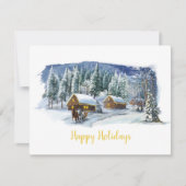 Carte de vœux de Noël professionnelle pour les fêt (Devant)