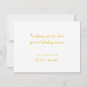 Carte de vœux de Noël professionnelle pour les fêt (Dos)