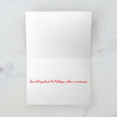 Carte de voeux de Noël Raven Funny (Intérieur)