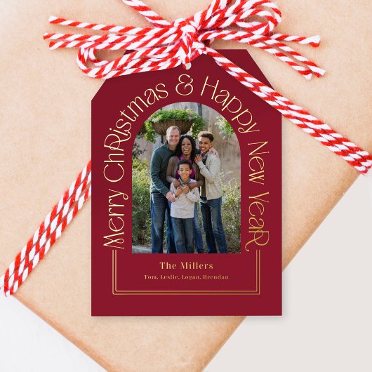 Carte de vœux de Noël REAL FOIL Arch Fête