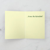 Carte de voeux de Noël Reindobe (Intérieur)