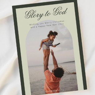 Carte de vœux de Noël religieuse avec photo