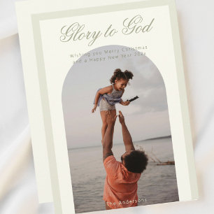 Carte de vœux de Noël religieuse avec photo