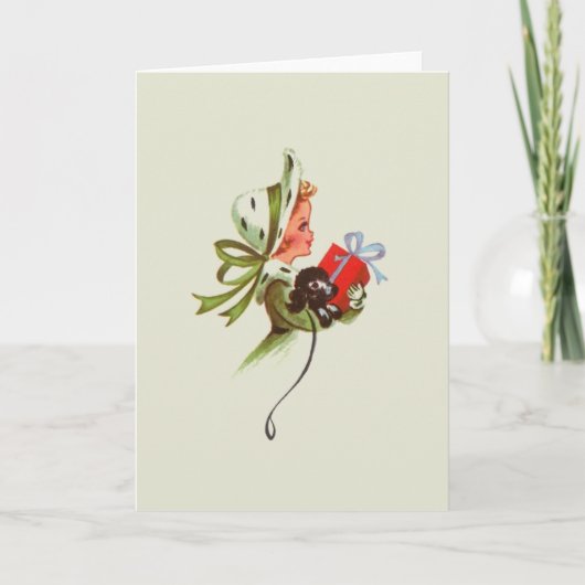 Carte de voeux de Noël rétro (Devant)