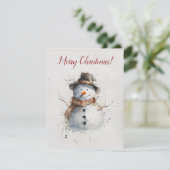 Carte de voeux de Noël rétro (Debout devant)